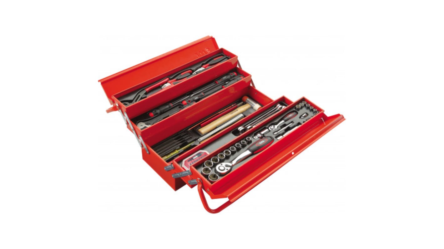 SAM 5 drawers  Metal Tool Box, 63 x 25 x 24cm