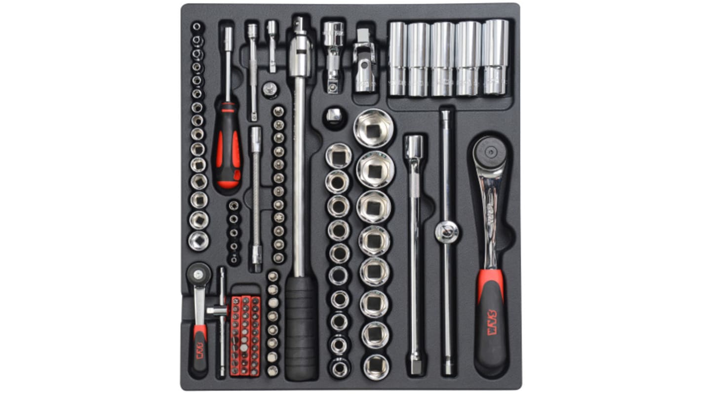 Kit de herramientas SAM, Módulos de 135 piezas para Para electricistas