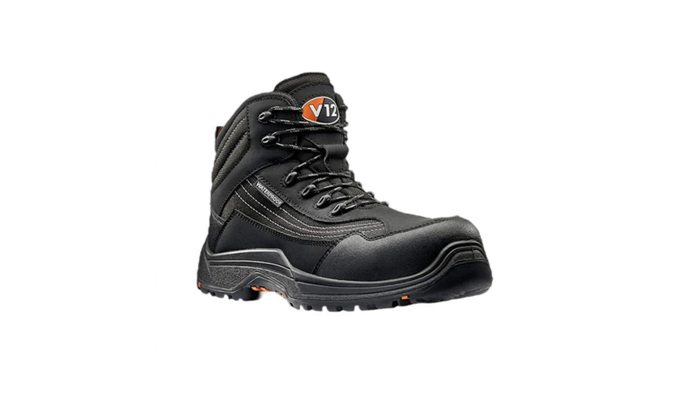 V12 Footwear V1501 Black ESD Safe Composite Toe Capped Men's Safety Boot, UK 13, EU 48