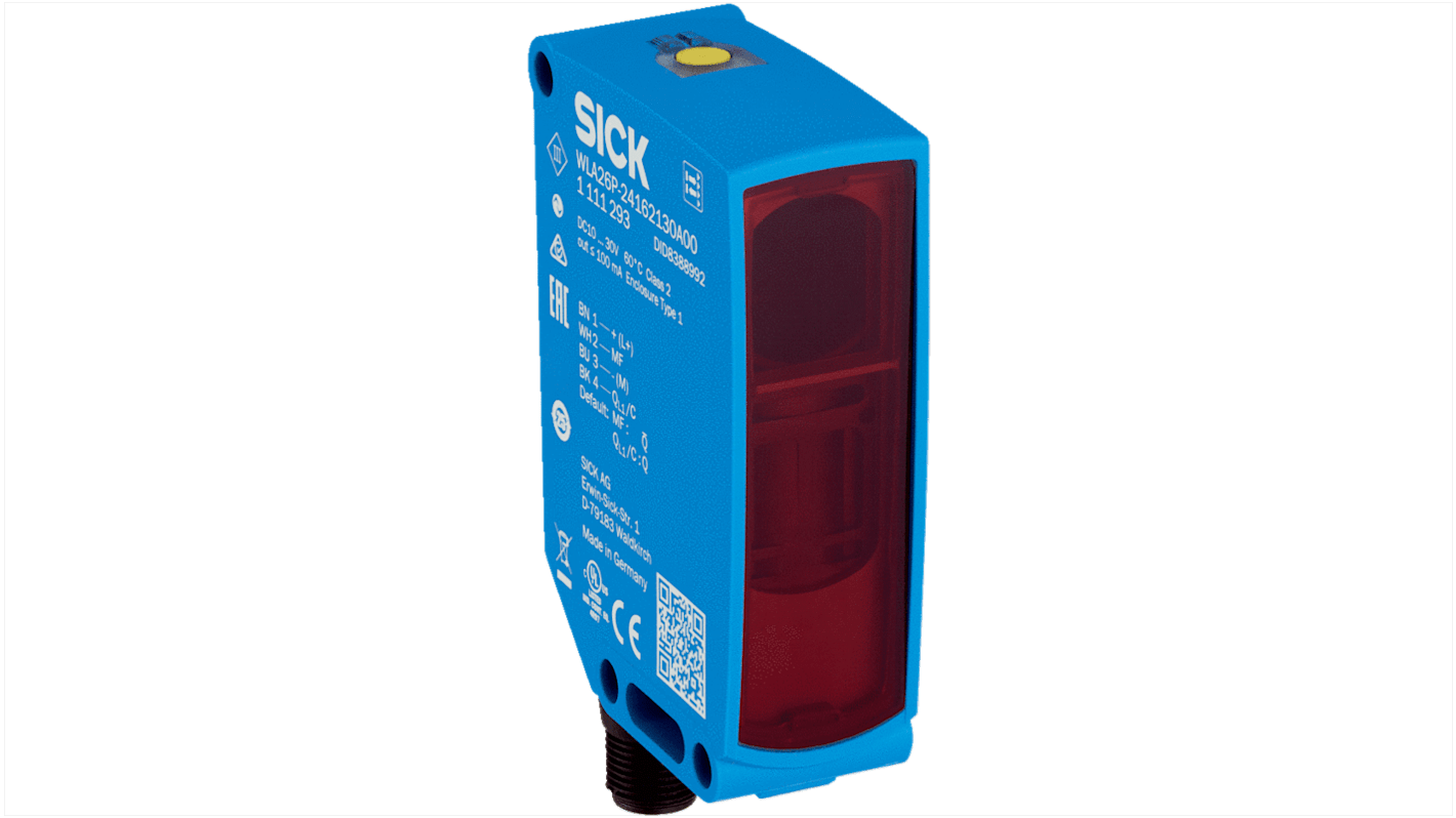 Sick Retroreflective Photoelectric Sensor, Rectangular Sensor, 18 m Detection Range IO-LINK