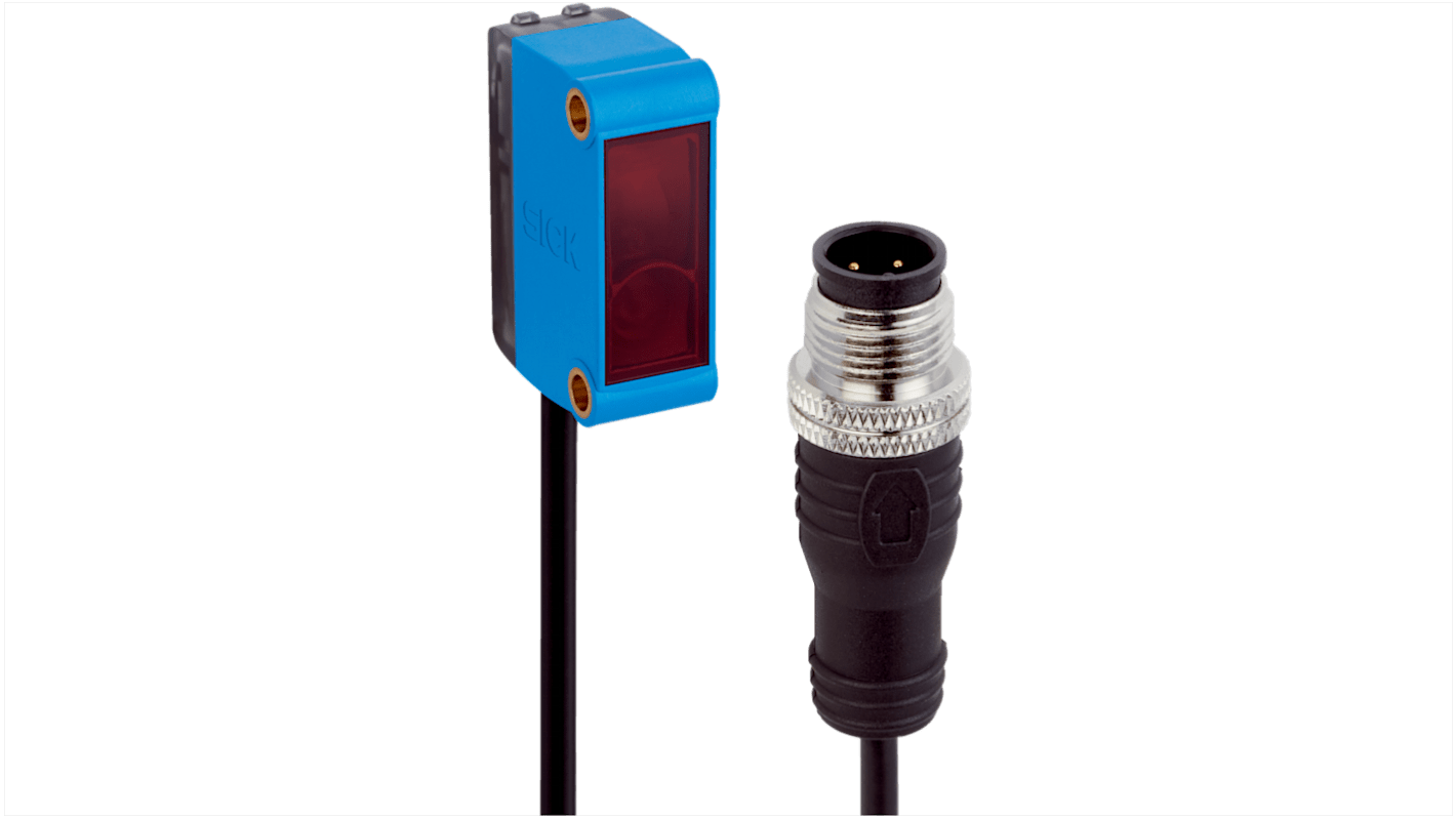 Sick Retroreflective Photoelectric Sensor, Block Sensor, 0.08 → 12m Detection Range