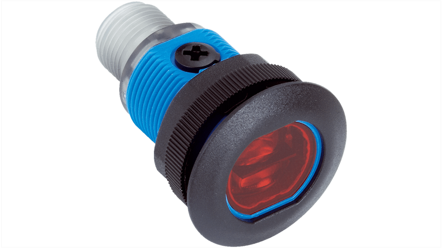 Sick Retroreflective Photoelectric Sensor, Cylindrical Sensor, 7.2 m Detection Range