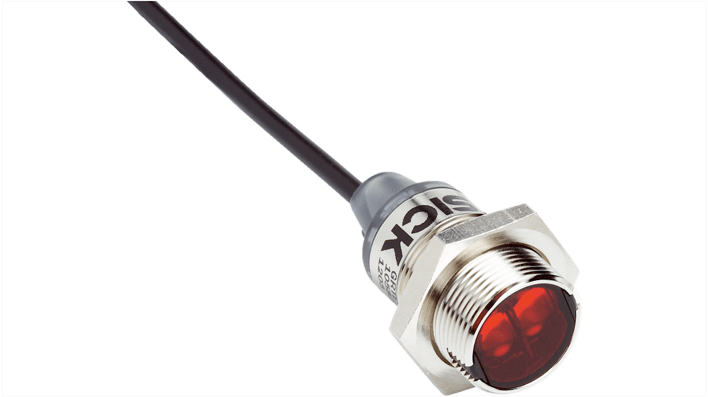 Sick Proximity Photoelectric Sensor, Cylindrical Sensor, 3 → 115 mm Detection Range