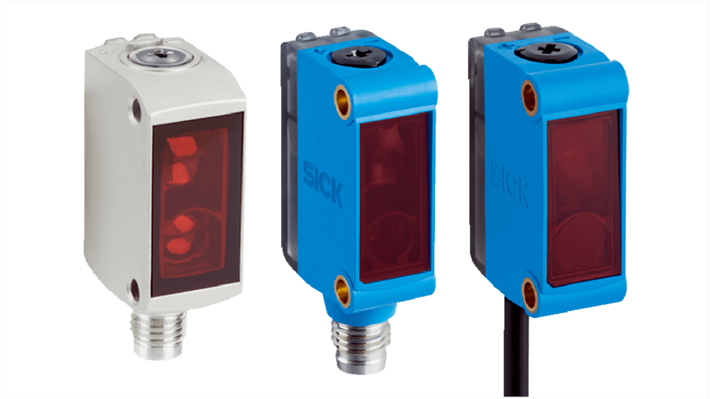 Sick Background Suppression Photoelectric Sensor, Rectangular Sensor, 10 → 40 mm Detection Range