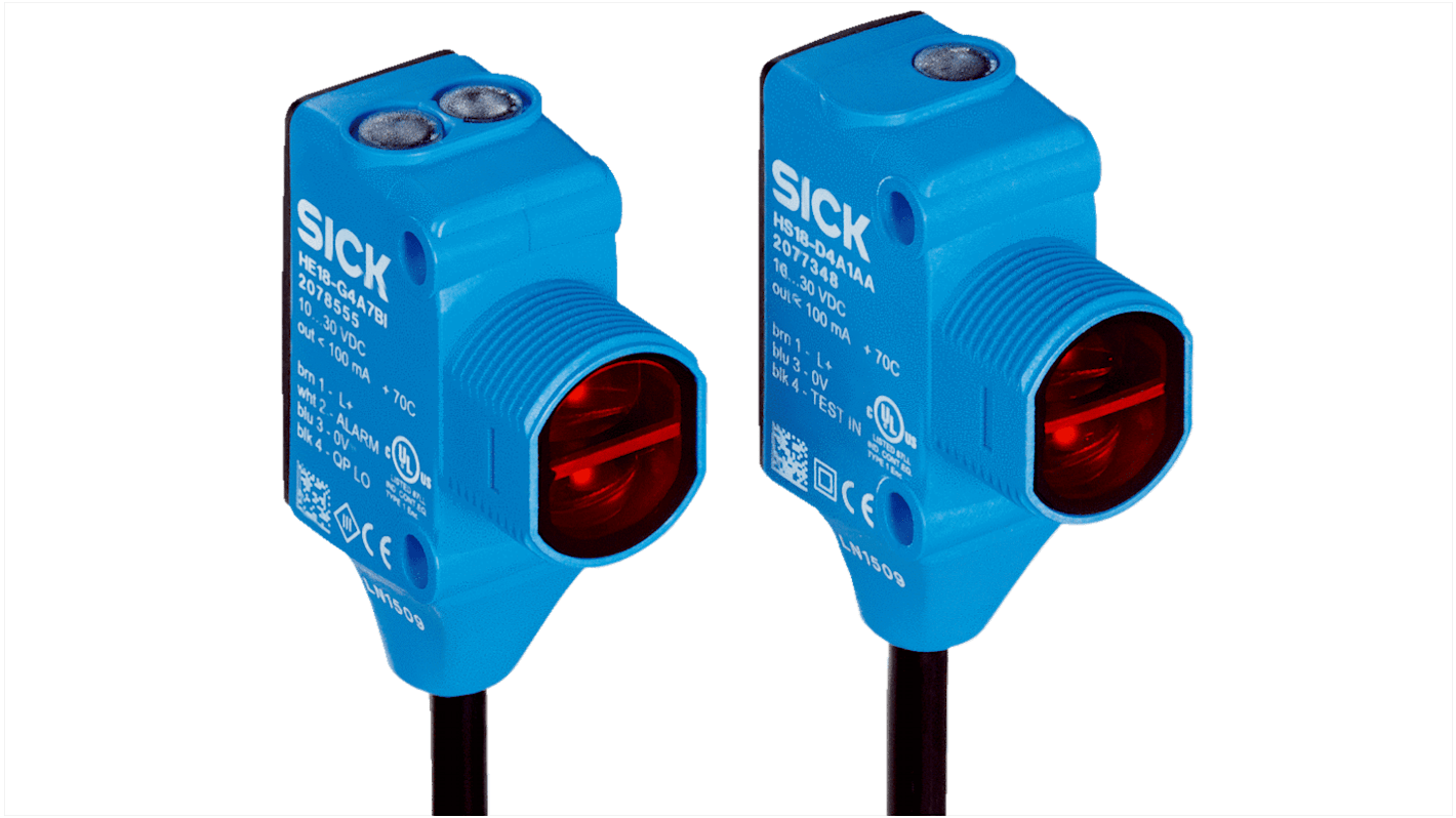 HSE18-A1G2BA | Sick Through Beam Photoelectric Sensor, Barrel Sensor, 0 ...