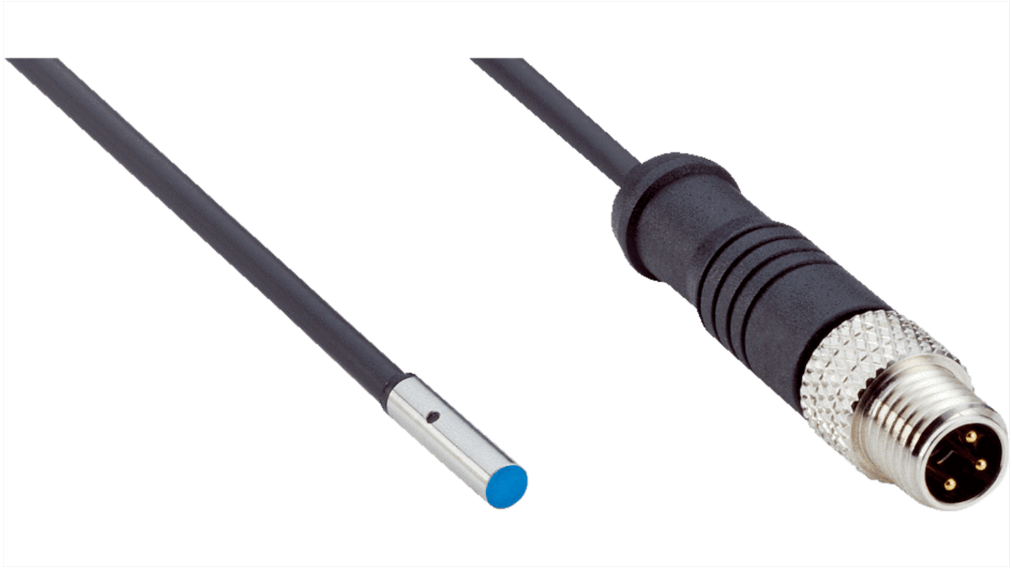 Sick IMM Series Inductive Barrel-Style Inductive Proximity Sensor, M8 x 1, 1 mm Detection, PNP Output, 10 → 30 V