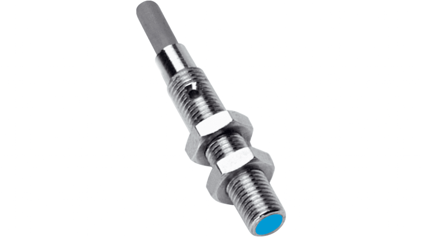 Sick IM Series Inductive Barrel-Style Inductive Proximity Sensor, M4 x 0.5, 0.6 mm Detection, NPN Output, 10 →