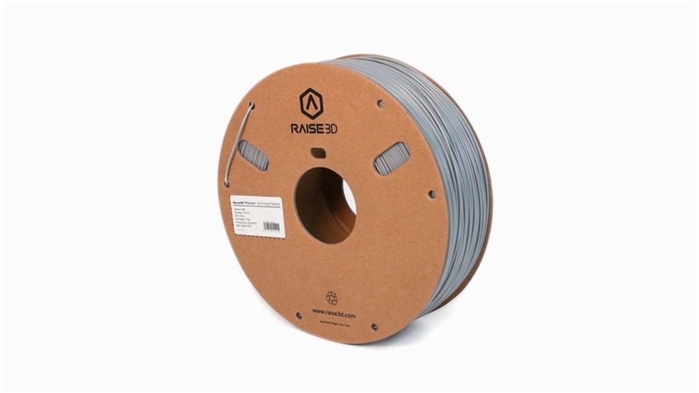 Raise3D 1.75mm Grey ABS 3D Printer Filament, 1kg