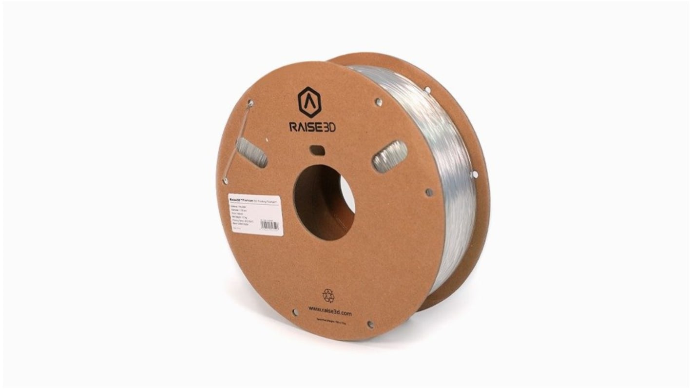 Filament pour imprimante 3D Raise3D, TPU 95A, Ø 1.75mm, Naturel, 1kg, FDM