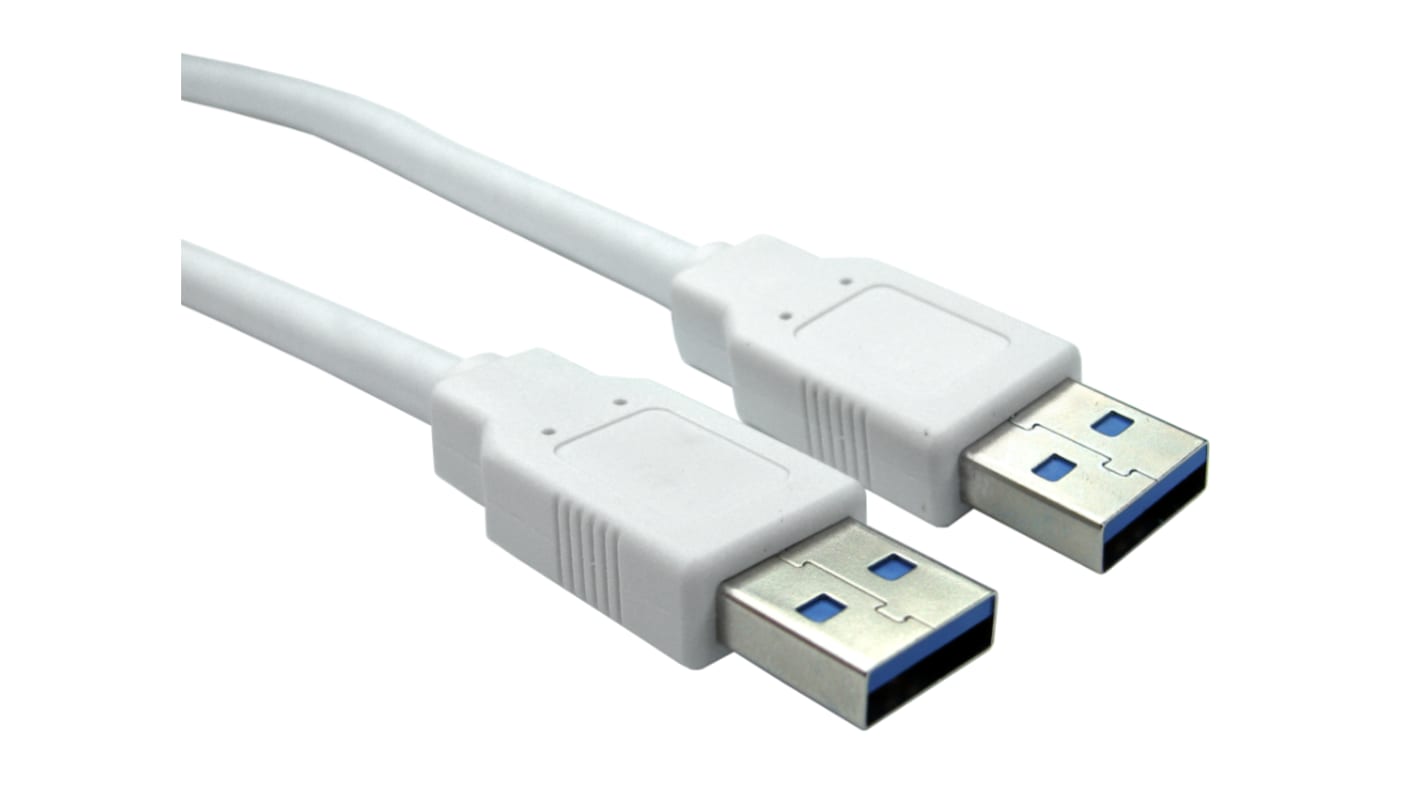 RS PRO USB 3.0 Cable, Male USB A to Male USB A Cable, 0.8m