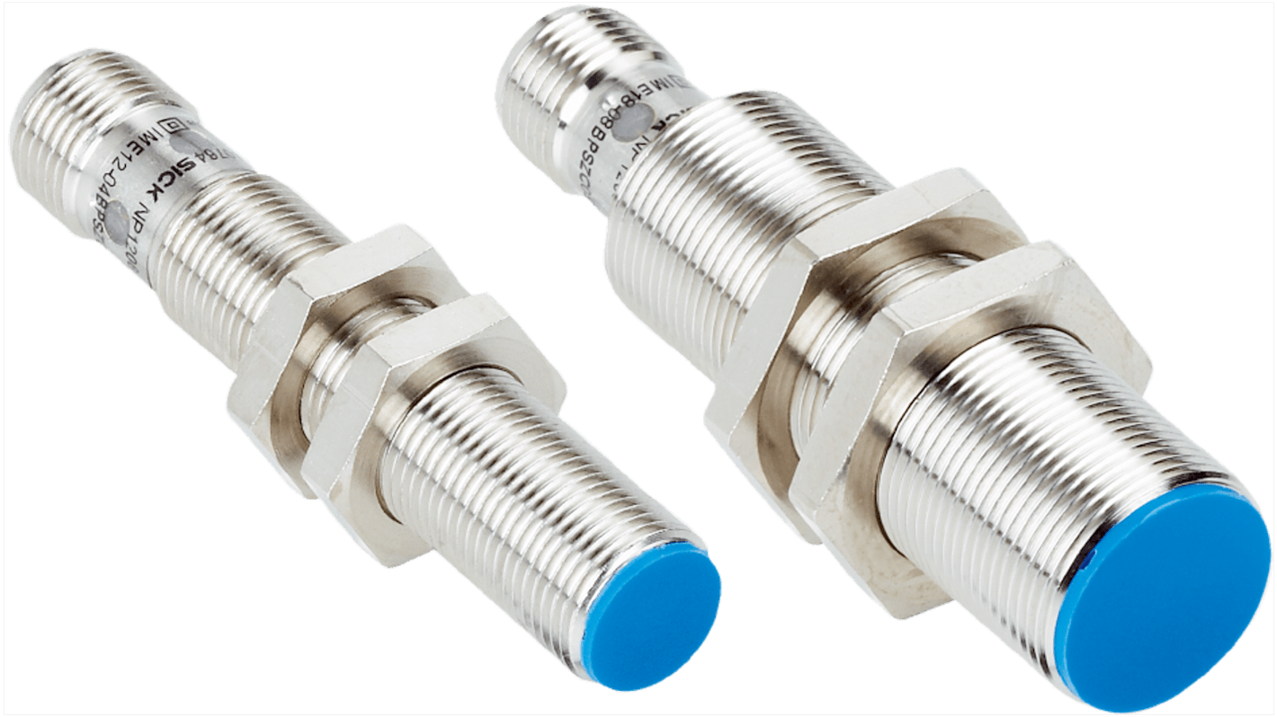 Sick IME Series Inductive Barrel-Style Inductive Proximity Sensor, M12 x 1, 8 mm Detection, PNP Output, 10 → 30