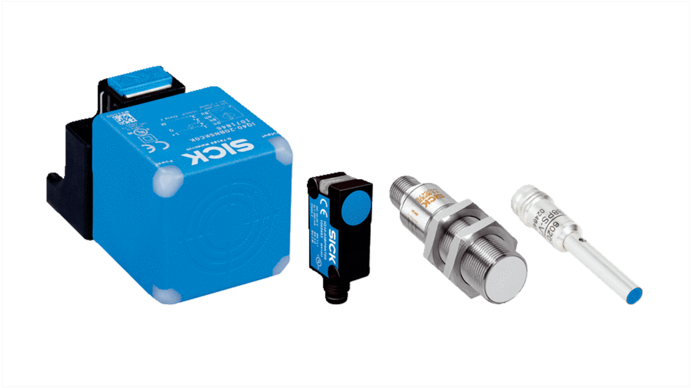 Sick IME Series Inductive Barrel-Style Inductive Proximity Sensor, M18 x 1, 8 mm Detection, NPN Output, 10 → 30