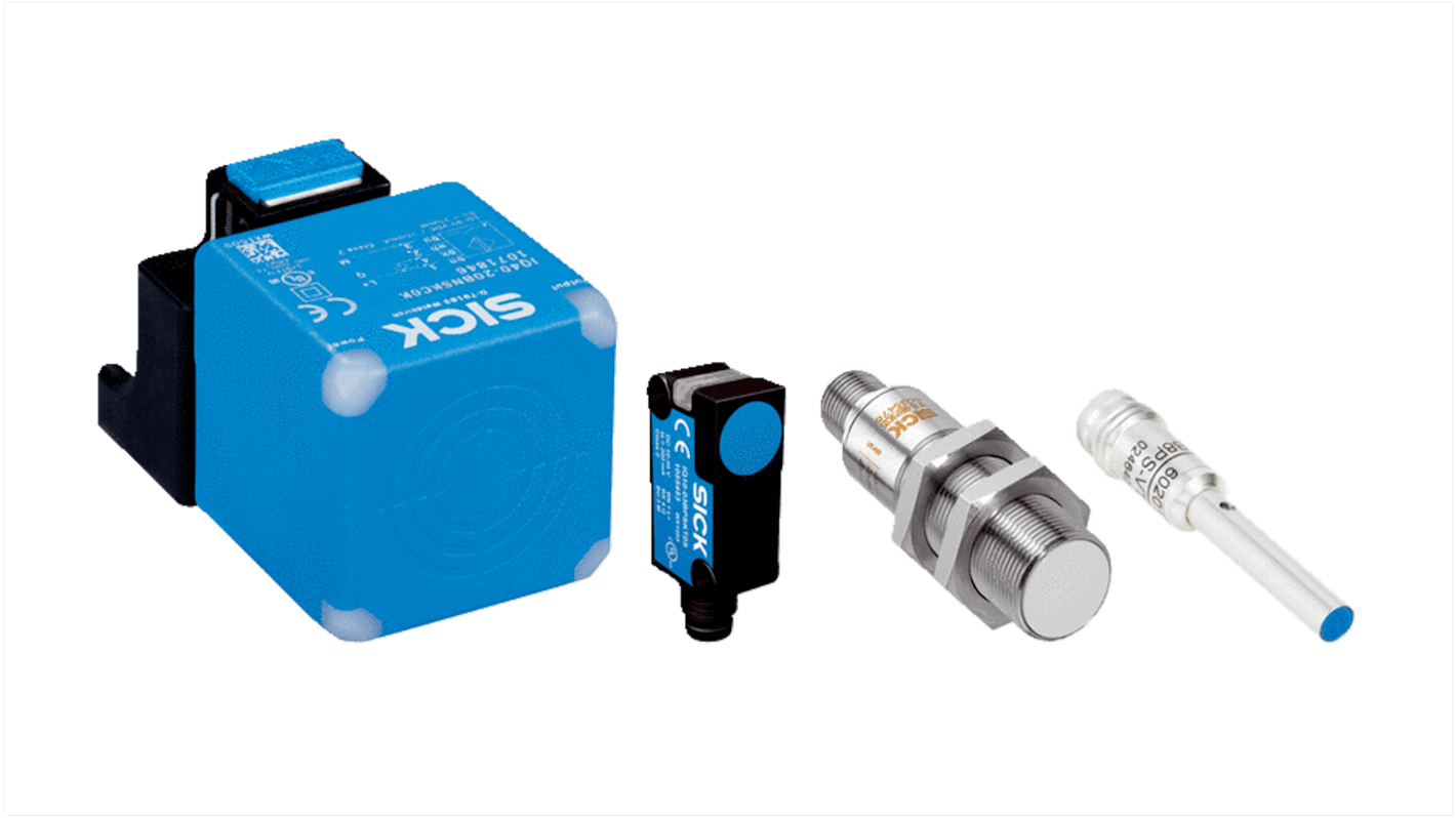 Sick IME Series Inductive Barrel-Style Inductive Proximity Sensor, M18 x 1, 12 mm Detection, PNP Output, 10 → 30