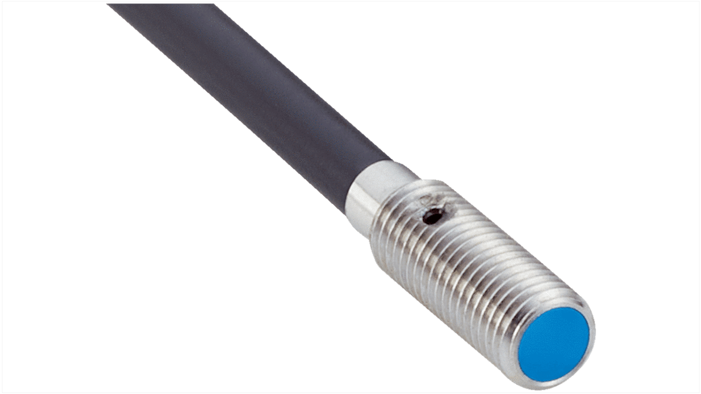 Sick IMM Series Inductive Barrel-Style Inductive Proximity Sensor, M4 x 0.5, 1 mm Detection, PNP Output, 10 → 30