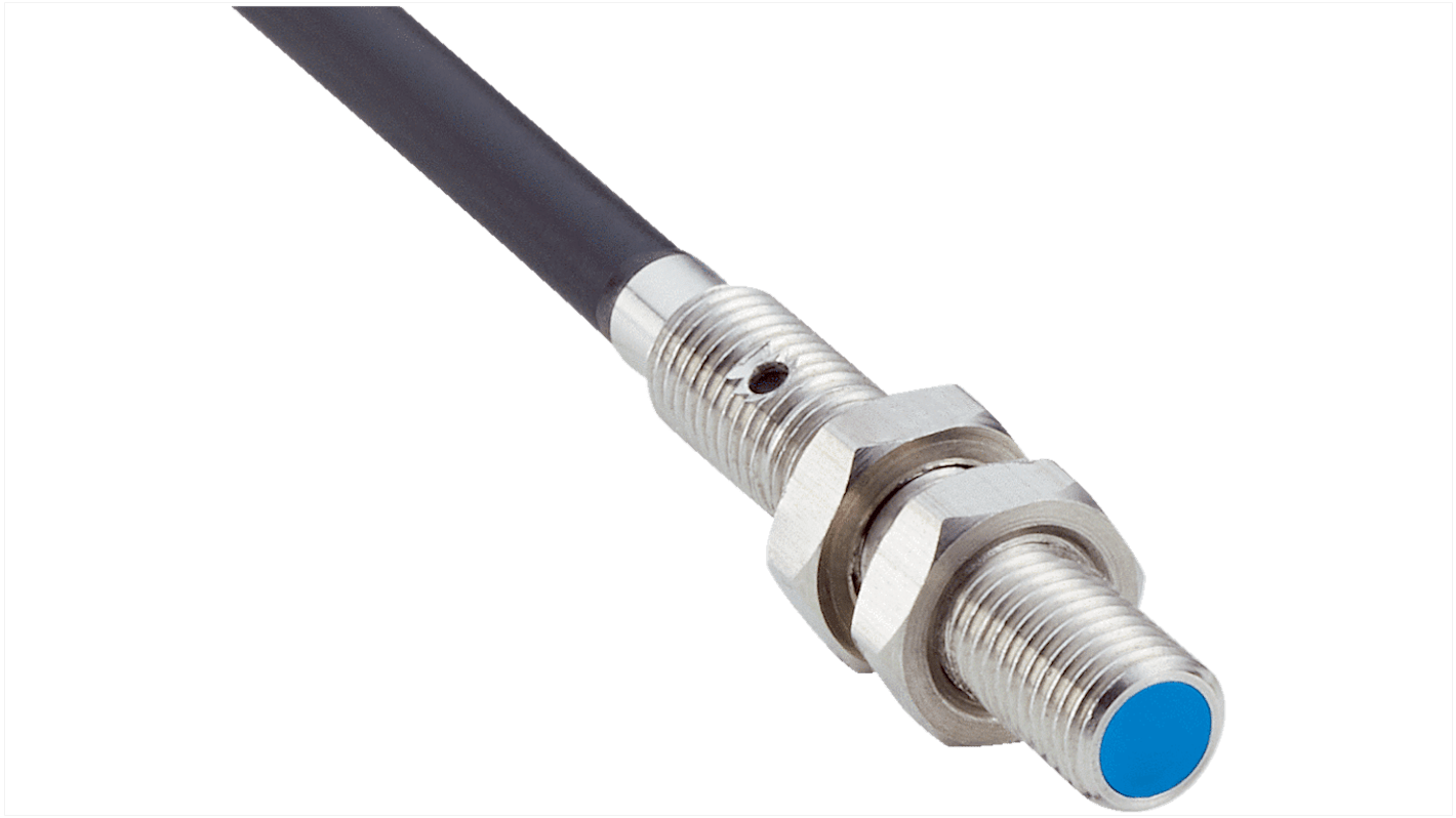 Sick IMM Series Inductive Barrel-Style Inductive Proximity Sensor, M4 x 0.5, 1 mm Detection, PNP Output, 10 → 30