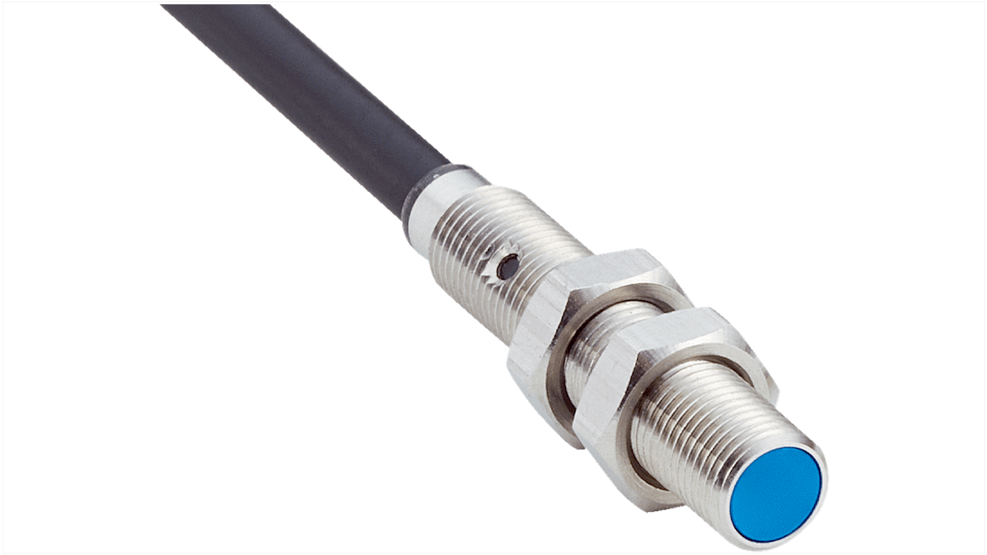 Sick IMM Series Inductive Barrel-Style Inductive Proximity Sensor, M5 x 0.5, 1.5 mm Detection, PNP Output, 10 →