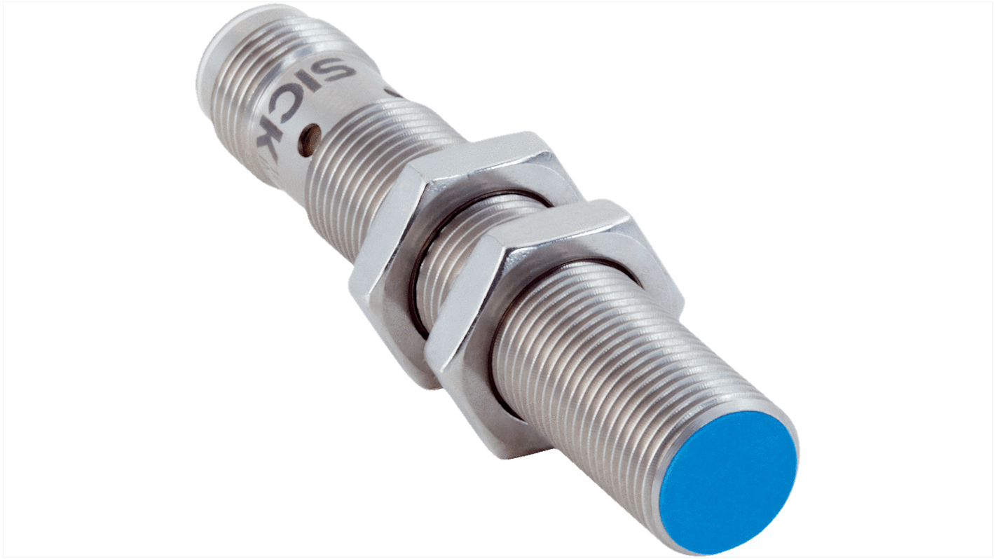 Sick IMS Series Inductive Barrel-Style Inductive Proximity Sensor, M12 x 1, 4 mm Detection, PNP Output, 10 → 30