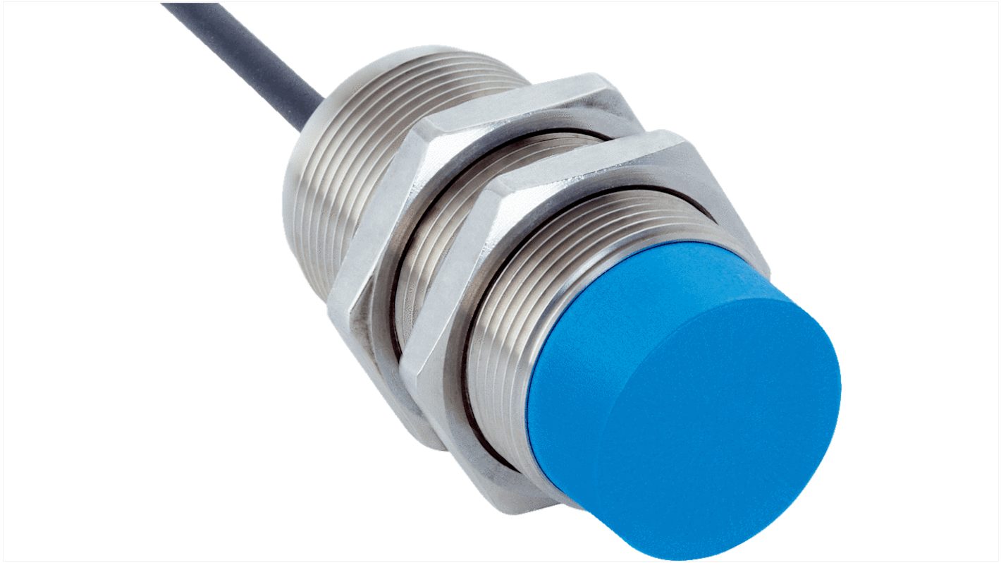 Sick IMS Series Inductive Barrel-Style Inductive Proximity Sensor, M30 x 1.5, 20 mm Detection, NPN Output, 10 →