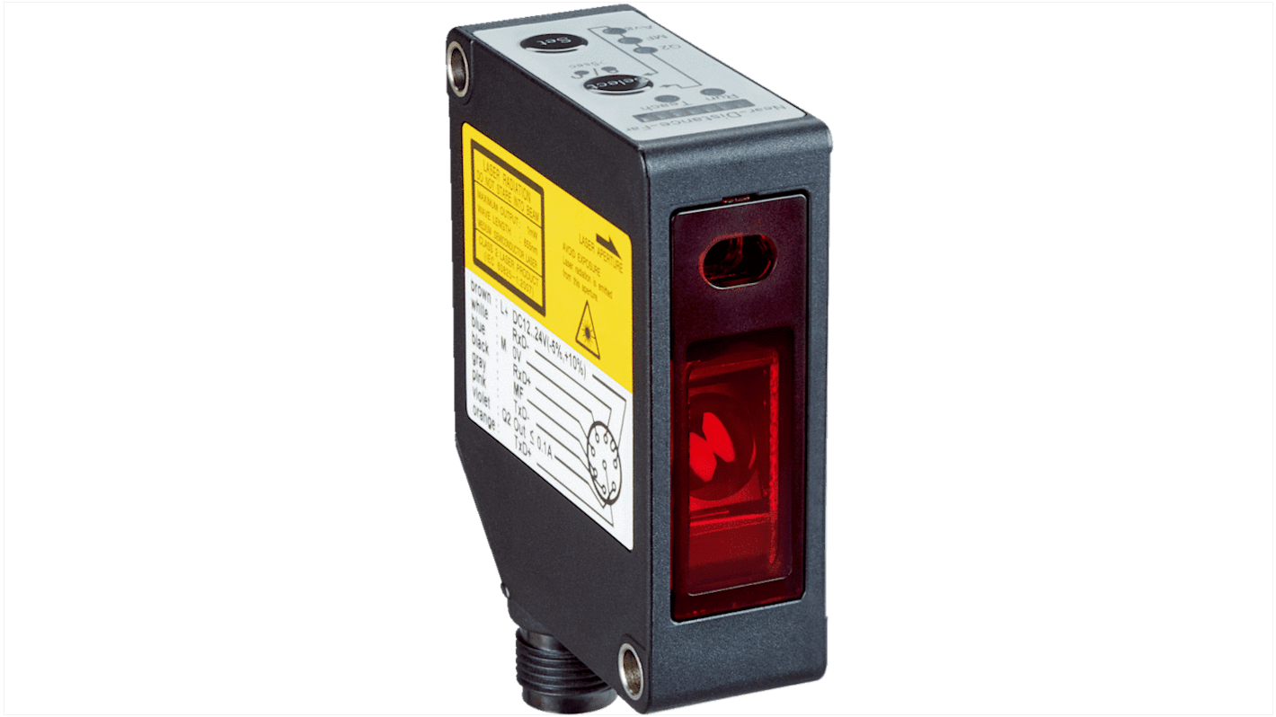 Sick Distance Photoelectric Sensor, Rectangular Sensor, 180 mm Detection Range