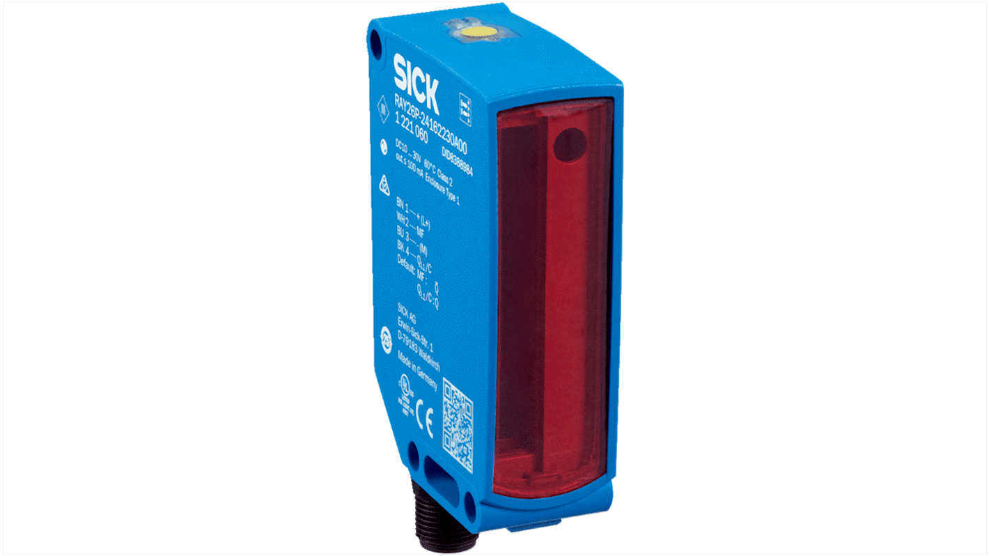 Sick Retroreflective Photoelectric Sensor, Block Sensor, 1.5 m Detection Range IO-LINK