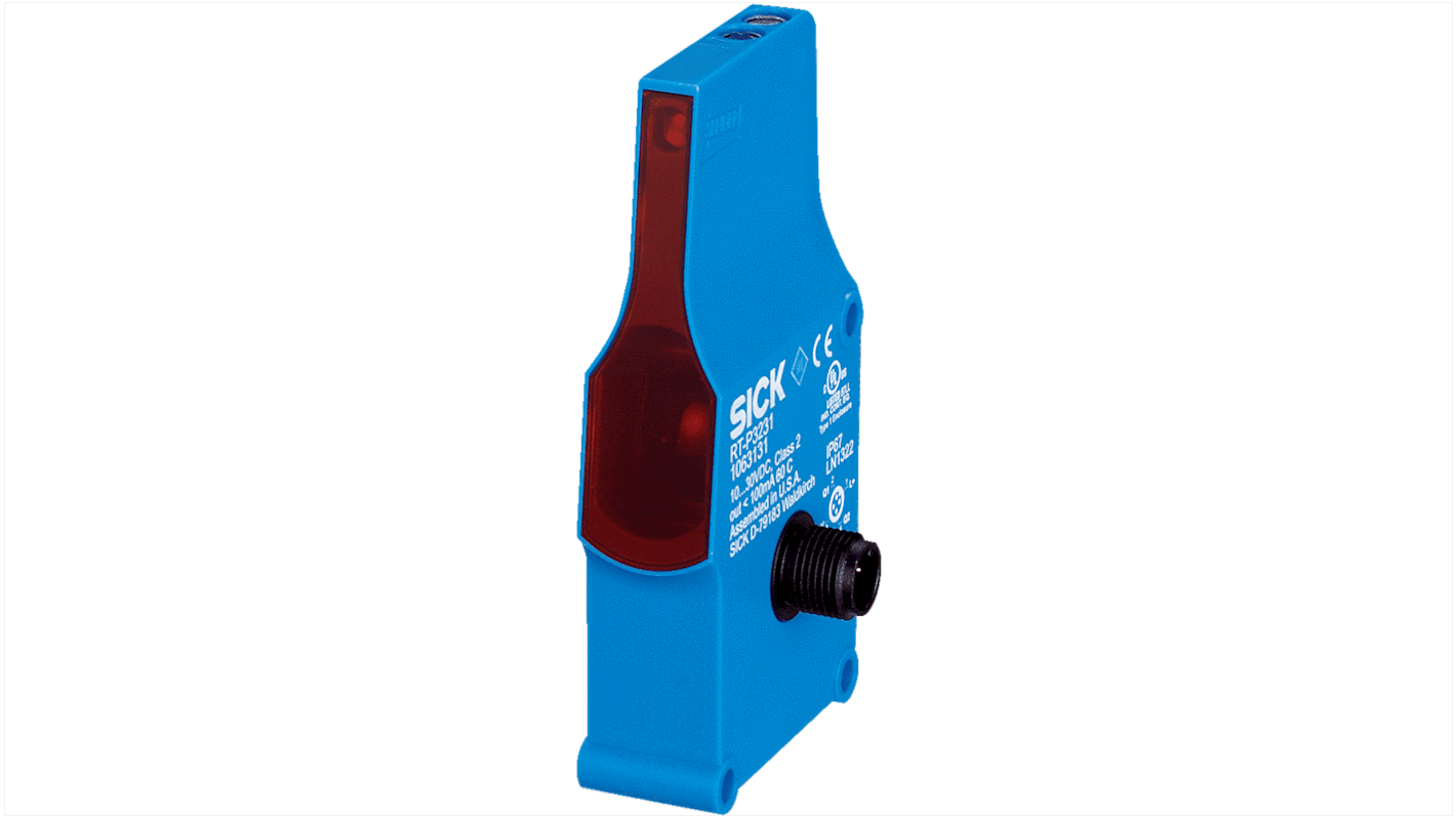 Sick Background Suppression Photoelectric Sensor, Block Sensor, 60 → 900 mm Detection Range