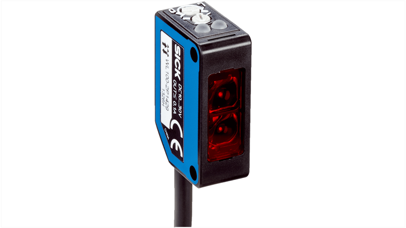 Sick Retroreflective Photoelectric Sensor, Rectangular Sensor, 7.2 m Detection Range