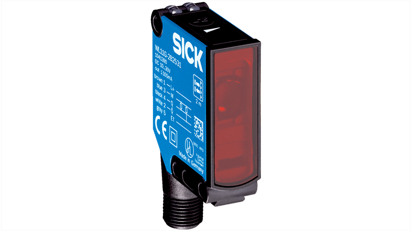 Sick Retroreflective Photoelectric Sensor, Rectangular Sensor, 0 → 4 m Detection Range