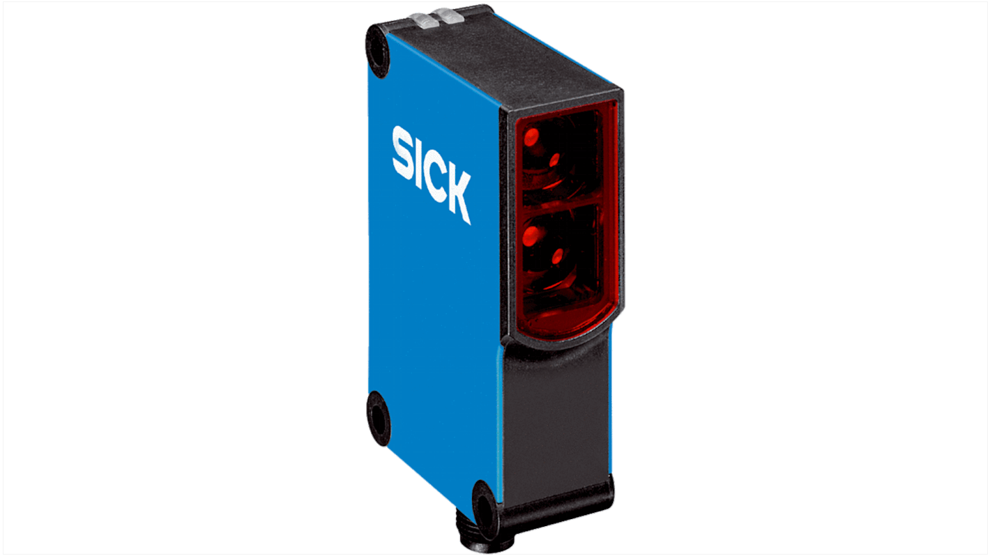 Sick Retroreflective Photoelectric Sensor, Rectangular Sensor, 0.1 → 1.8 m Detection Range