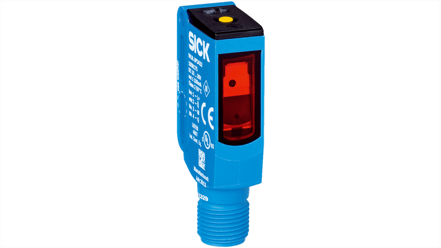 Sick Retroreflective Photoelectric Sensor, Block Sensor, 12 m Detection Range IO-LINK