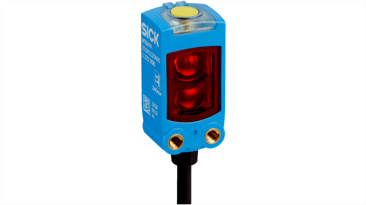 Sick W4F Rechteckig Optischer Sensor, Retroreflektierend, Bereich 4,5 m, NPN, PNP Ausgang, Anschlusskabel,