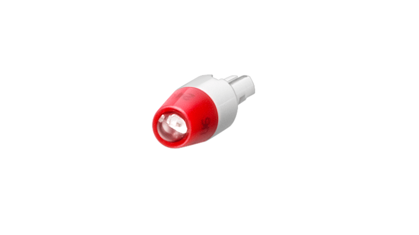 Luz LED de Botón Pulsador, Color Rojo, para uso con 3SB