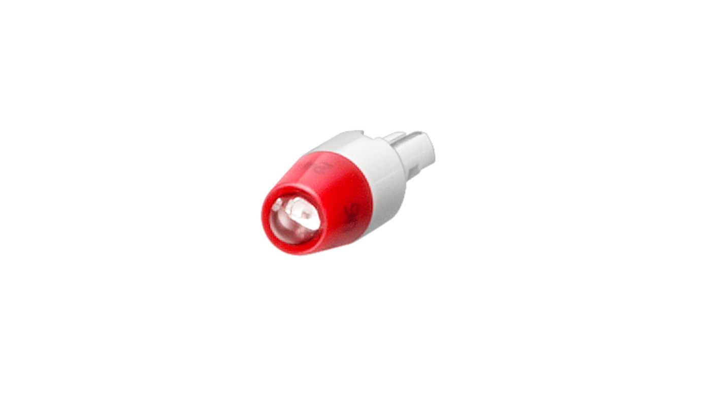 Luz LED de Botón Pulsador, Color Blanco, para uso con 3SB