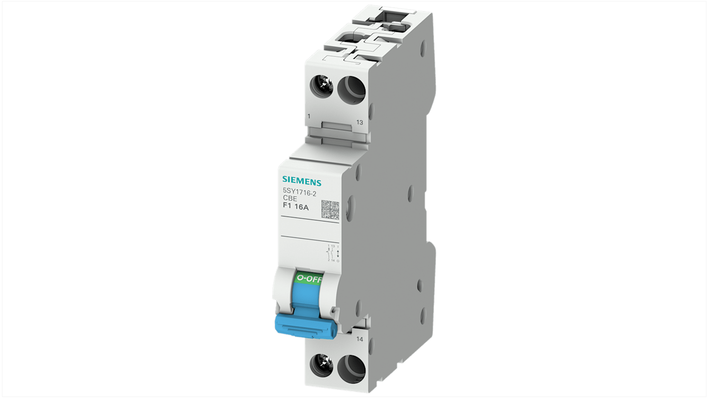 Siemens, 5SY1701-2, Überspannungsableiter, , DIN-Schienen, 1-phasig-phasig, 230V (Volts) 2A 5SY17 5SY