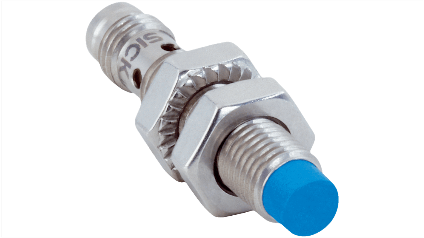 Sick IMB Series Inductive Barrel-Style Inductive Proximity Sensor, M8 x 1, 4 mm Detection, PNP Output, 10 → 30 V