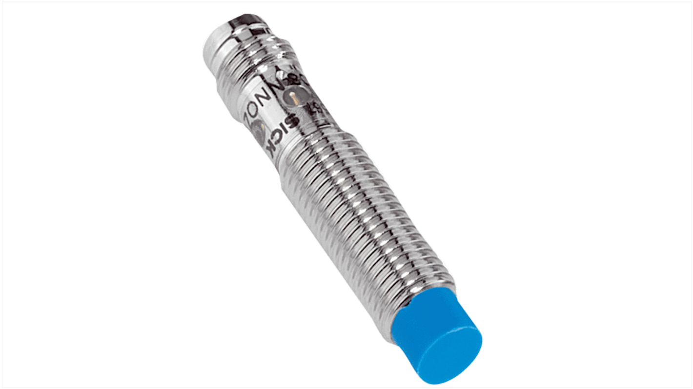 Sick IME08 Series Inductive Barrel-Style Inductive Proximity Sensor, M8 x 1, 4 mm Detection, PNP Output, 30 V dc, IP67