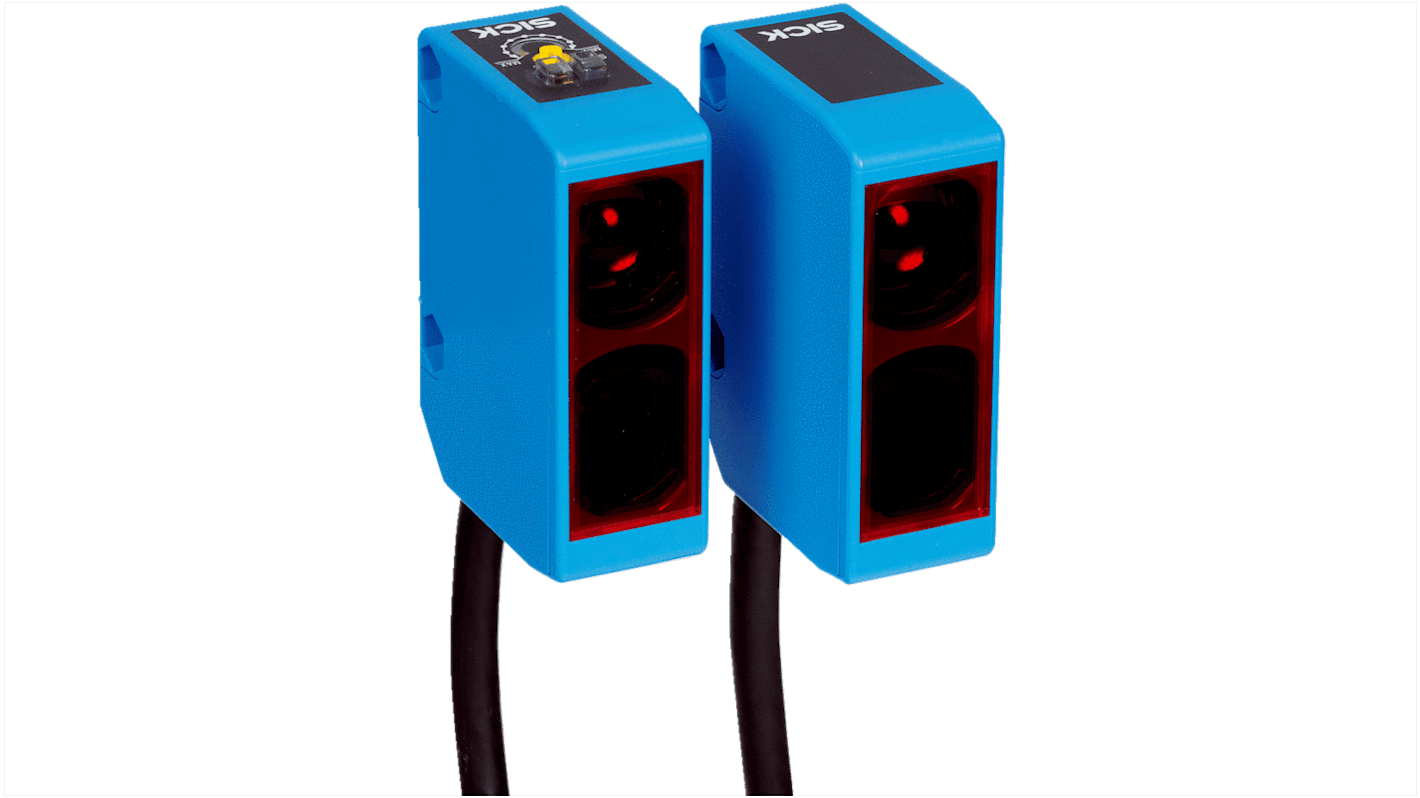 Sick Through Beam Photoelectric Sensor, Block Sensor, 50 m Detection Range