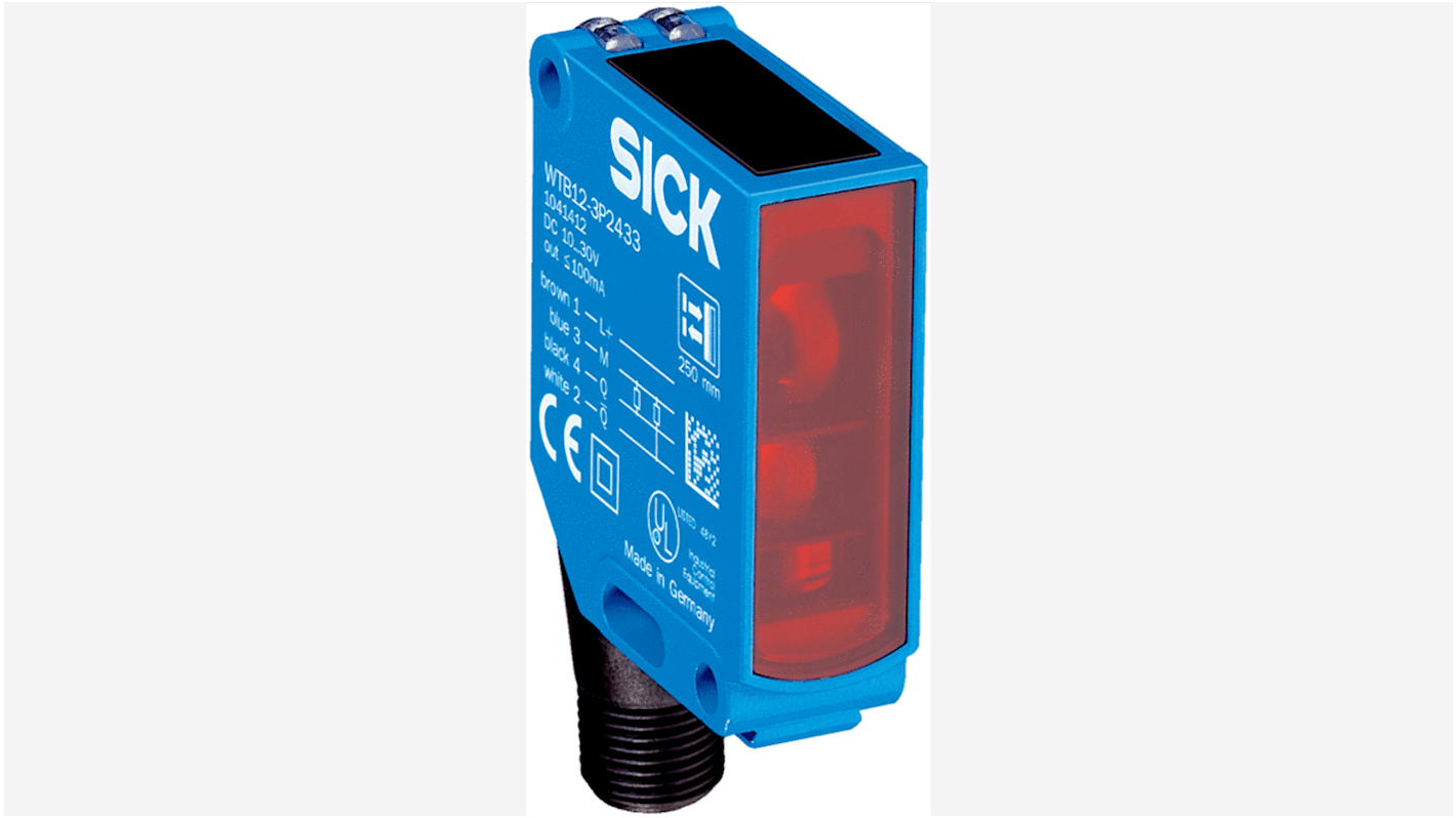 Sick Proximity Photoelectric Sensor, Rectangular Sensor, 340 mm Detection Range