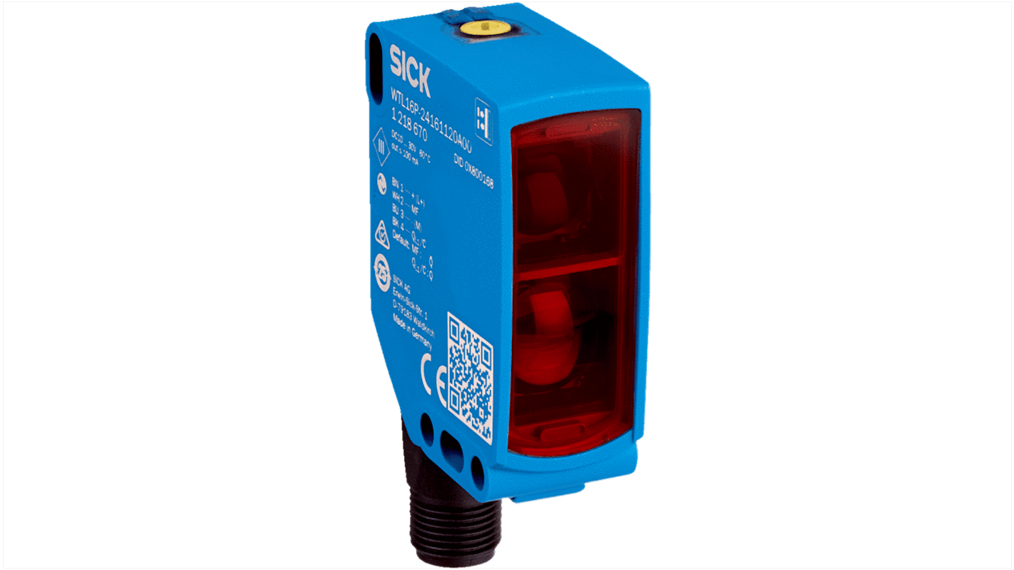 Sick Background Suppression Photoelectric Sensor, Block Sensor, 10 → 1900 mm Detection Range IO-LINK