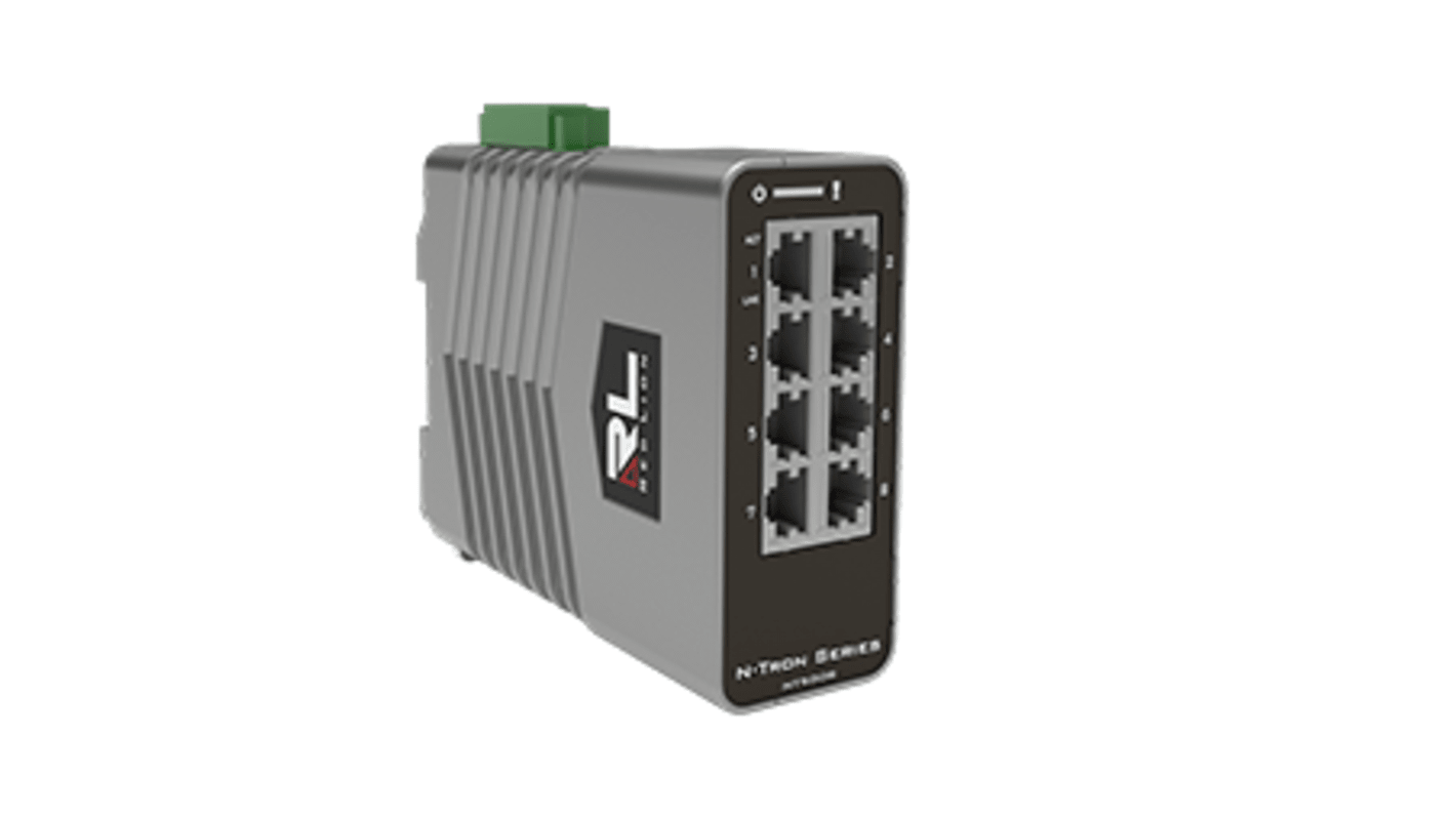 Swtich Ethernet industrial Red Lion, 8 puertos, 10/100/1000Mbit/s, 8 RJ45