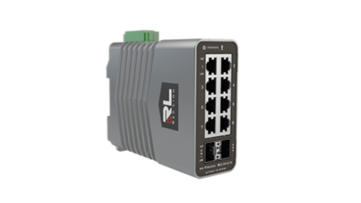 Switch Ethernetu przemysłowego 10-portowy 10/100/1000Mbit/s 8 2, Red Lion Zarządzalny