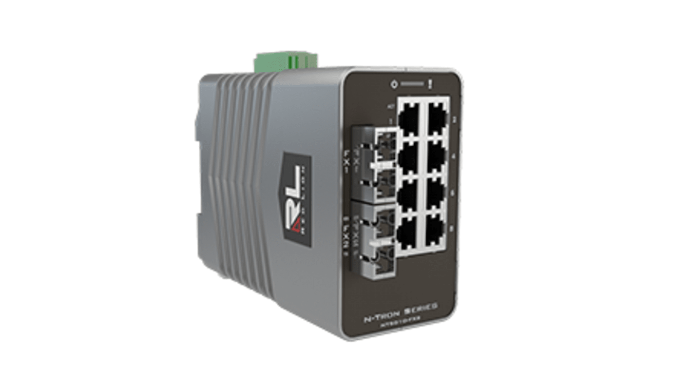 Swtich Ethernet industrial Red Lion, 10 puertos, 10/100/1000Mbit/s, 8 RJ45