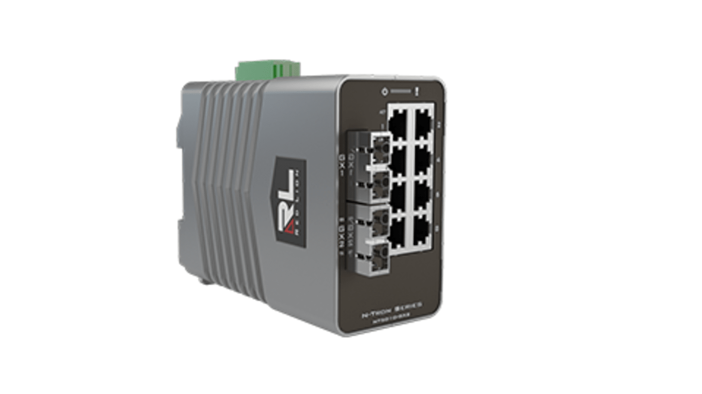 Switch Ethernetu przemysłowego 10-portowy 10/100/1000Mbit/s 8, Red Lion Zarządzalny