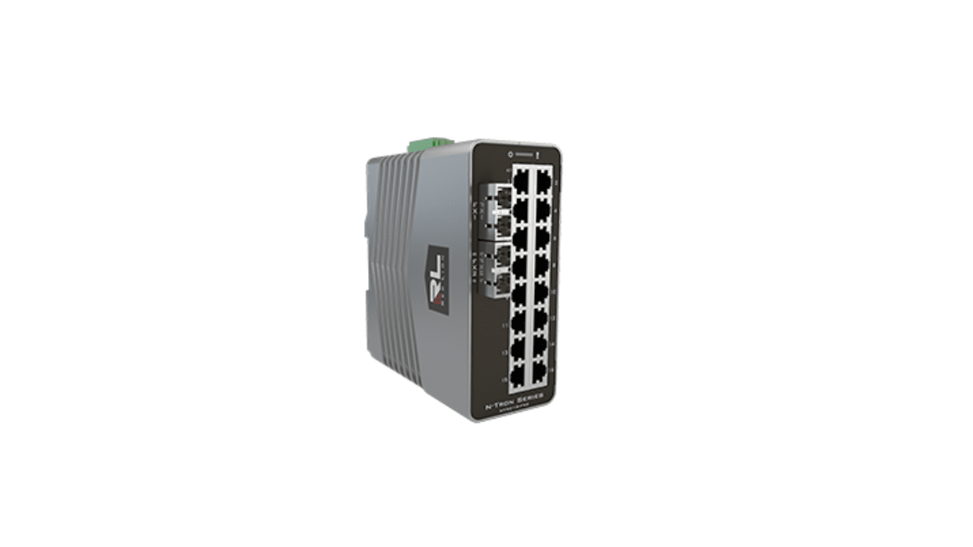 Swtich Ethernet industrial Red Lion, 18 puertos, 10/100/1000Mbit/s, 16 RJ45