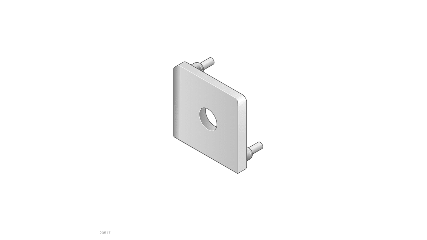 Elemento di compensazione radiale Bosch Rexroth in PA, per profili da 30x30, scalanatura da 8mm, L. 30mm