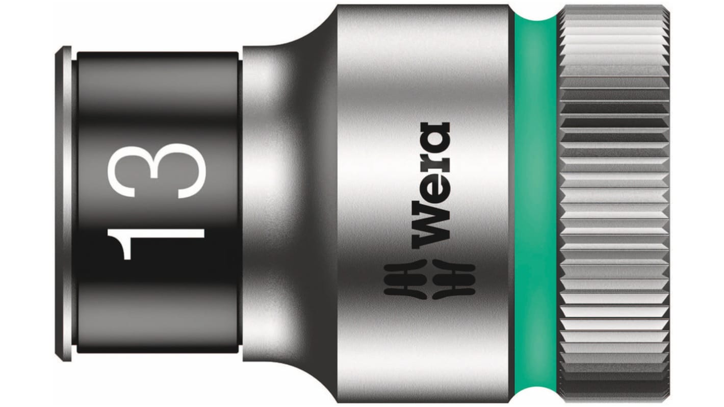 Wera 1/2 in Drive 11mm Standard Socket, 6 point, 37 mm Overall Length