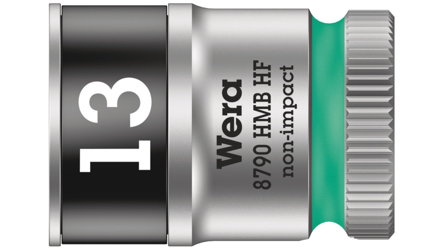 Wera 3/8 in Drive 29mm Standard Socket, 6 point, 96 mm Overall Length