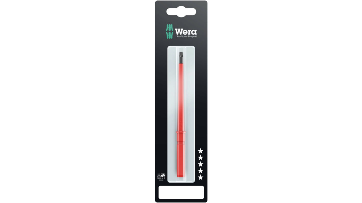 Wera Torx Insulated Screwdriver Blade, TX30 Tip, VDE/1000V