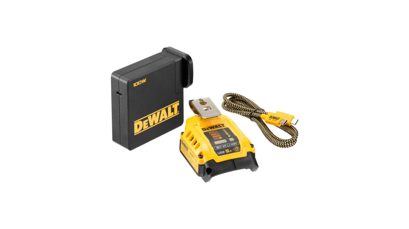 DeWALT DCB094K-GB Power Tool Charger, 18V for use with XR DeWalt Batteries, UK Plug