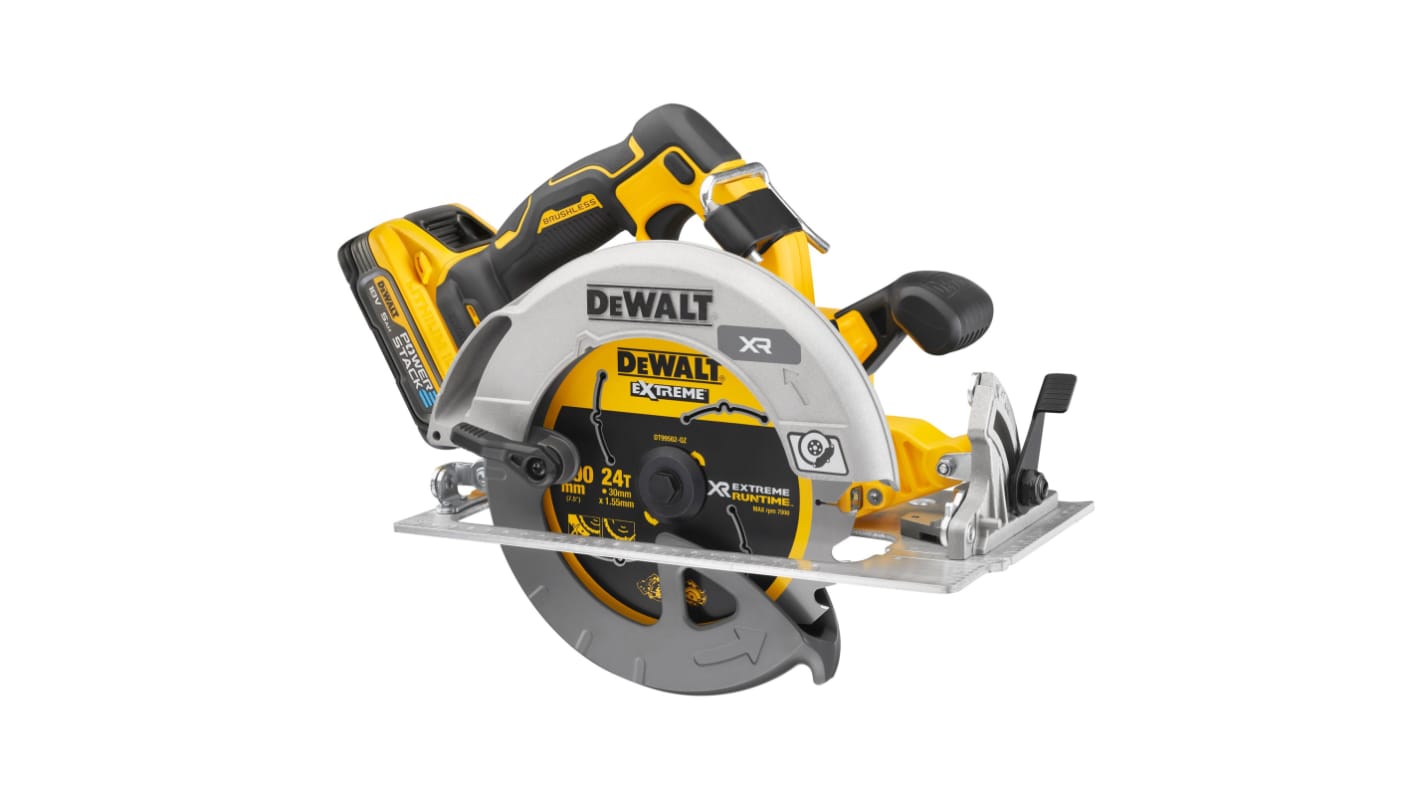 DeWALT DCS573 Akku Bürstenlos Handkreissäge, Ø 190mm, Schnitttiefe 67 mm, UK-Netzstecker