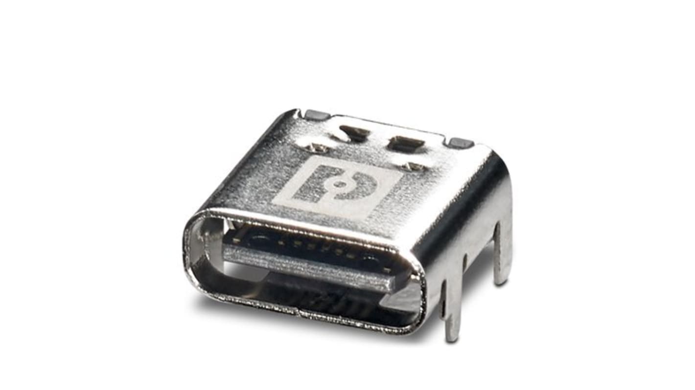 Phoenix Contact Straight Type USB-A 2.0 IP20 USB Connector